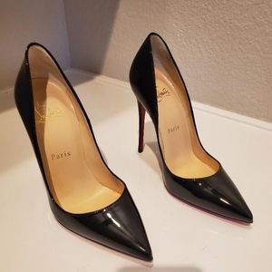 Christian Louboutin So Kate black patent leather